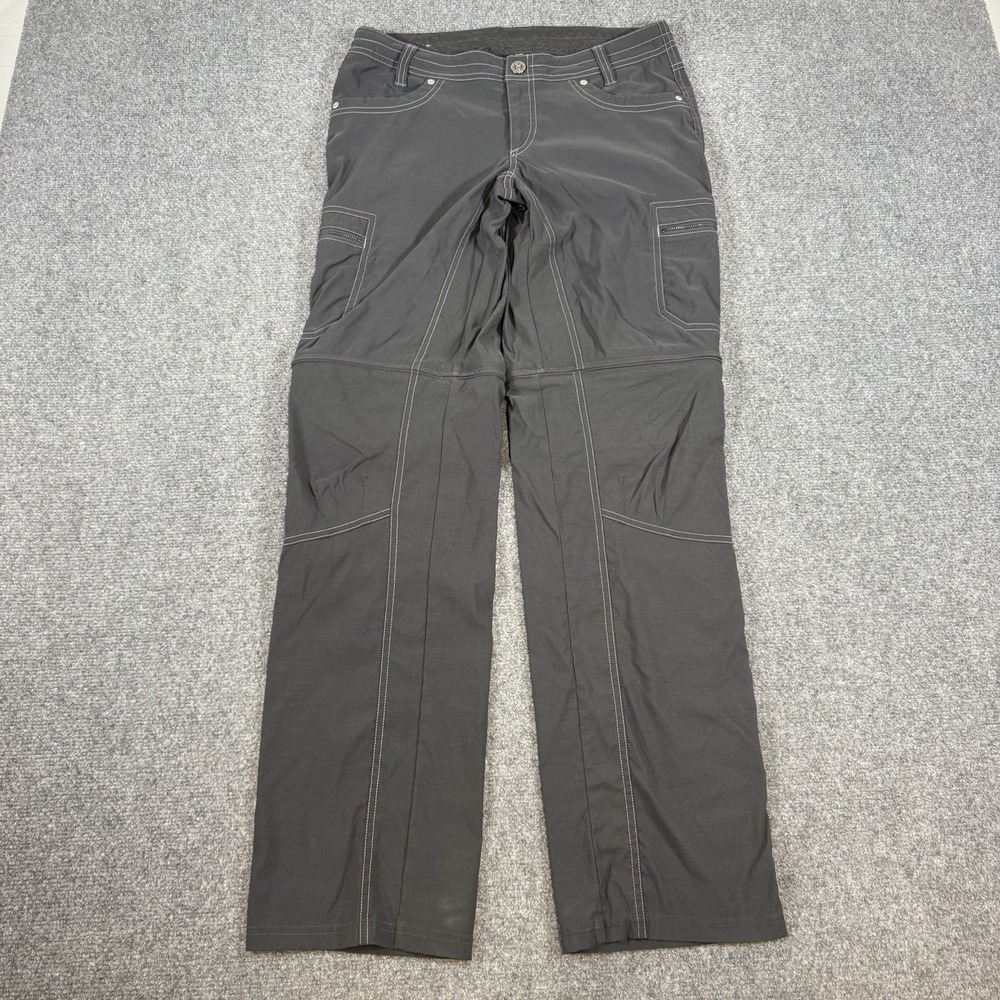 Kuhl‎ Pants Womens 6 Regular Gray Kliffside Convertible Zip Off Cargo Hiking